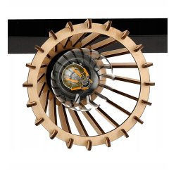 Lampa plafon żyrandol ruchomy sufit 3 Drewno eko