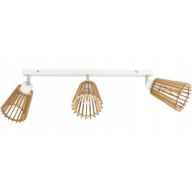 LAMPA DREWNIANA WISZĄCA SUFITOWA PLAFON RUCHOMY ŻYRANDOL EKO LOFT E27