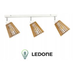 LAMPA DREWNIANA WISZĄCA SUFITOWA PLAFON RUCHOMY ŻYRANDOL EKO LOFT E27