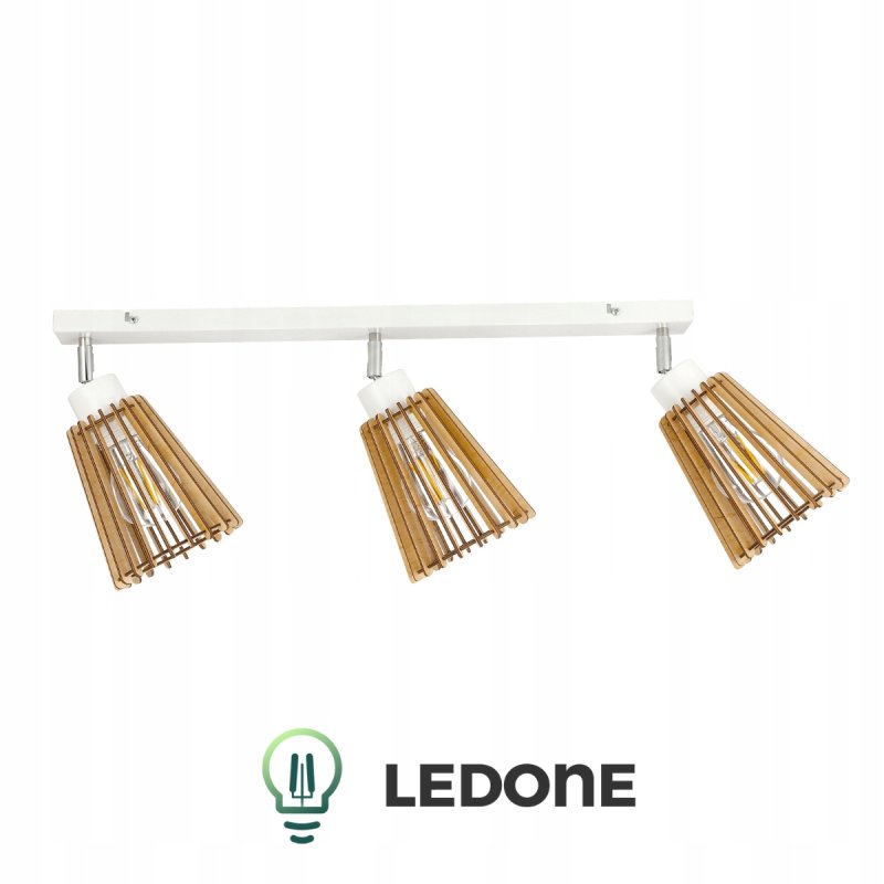 LAMPA DREWNIANA WISZĄCA SUFITOWA PLAFON RUCHOMY ŻYRANDOL EKO LOFT E27