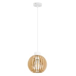 LAMPA WISZĄCA ZWIS żyrandol sufitowa LOFT Drewno 1