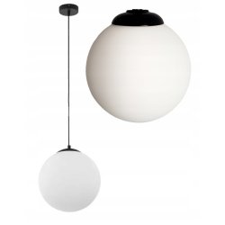 LAMPA WISZĄCA ZWIS ŻYRANDOL SUFITOWY LOFT SZKLANY KLOSZ KULA NA 1 LED E27