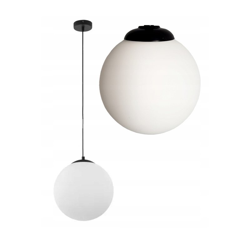 LAMPA WISZĄCA ZWIS ŻYRANDOL SUFITOWY LOFT SZKLANY KLOSZ KULA NA 1 LED E27