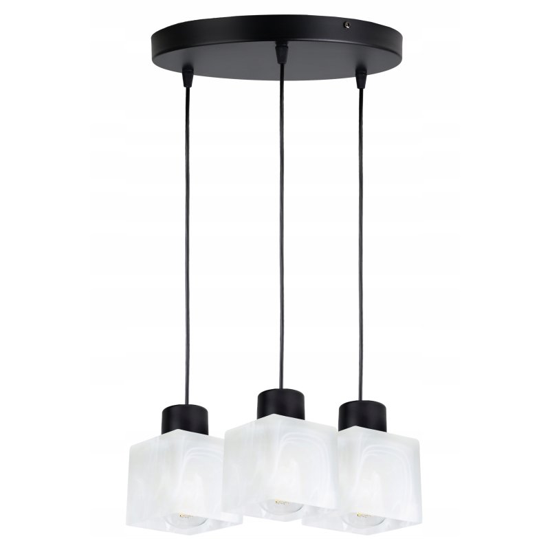 LAMPA sufitowa wisząca ZWIS E27 ŻYRANDOL Szklany 3