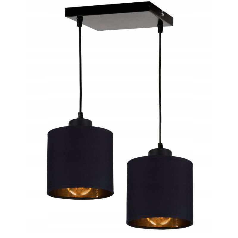 LAMPA WISZĄCA ZWIS żyrandol sufiowa ABAŻUR złoty 2