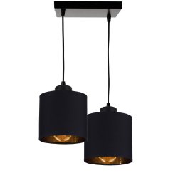 LAMPA WISZĄCA ZWIS żyrandol sufiowa ABAŻUR złoty 2