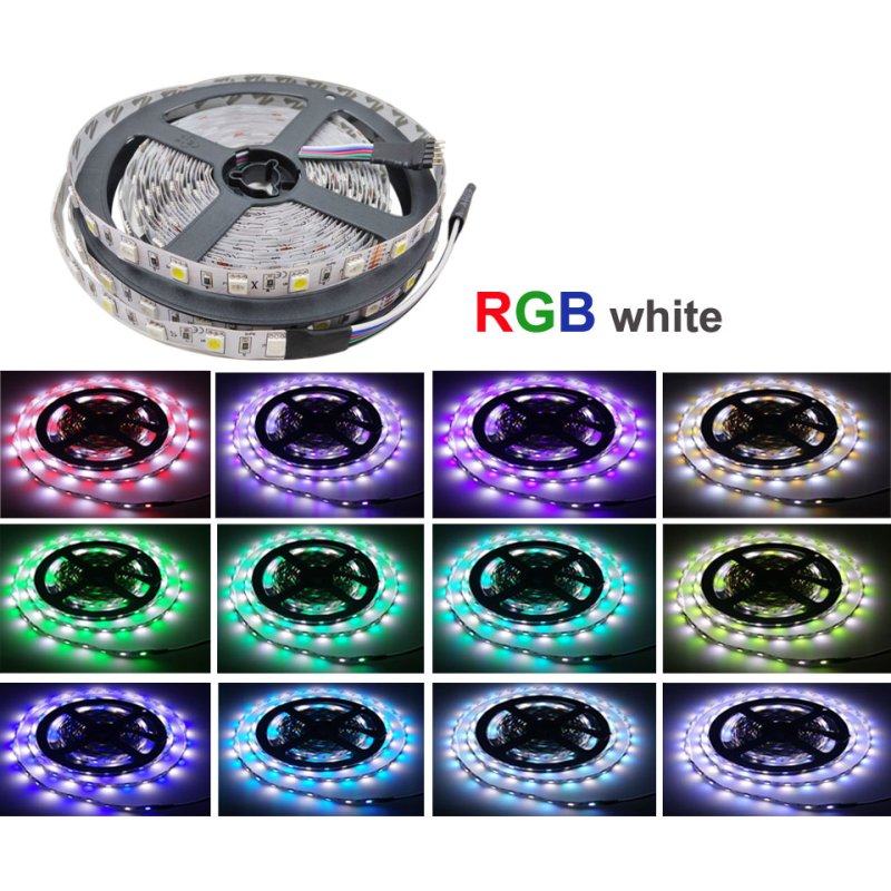 ZESTAW RGB+BIAŁY CIEPŁY i ZIMNY Taśma 5m LED RGBW