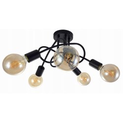 SUFITOWA LAMPA WISZĄCA PLAFON LOFT EDISON 5 x E27