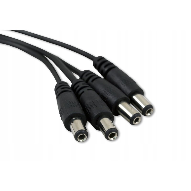 Rozgałęźnik zasilania DC 1gn./4wt. 2,1/5,5 25cm