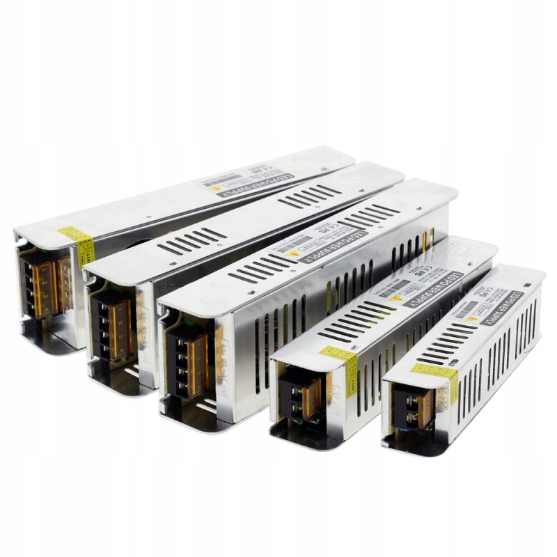 ZASILACZ MONTAŻOWY 12V 80W SLIM do LED taśm CCTV