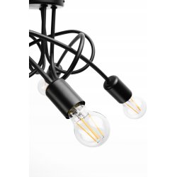 SUFITOWA LAMPA WISZĄCA PLAFON LOFT EDISON 4 x E27