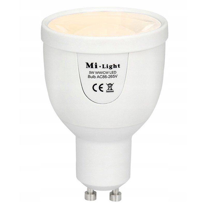 Żarówka LED MiLight FUT011 GU10 5W CCT strefowa RF