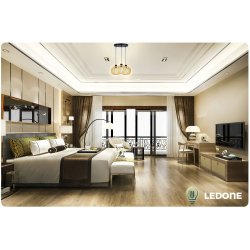 LAMPA WISZĄCA SUFITOWA DREWNIANA ŻYRANDOL POTRÓJNA REGULOWANA 3 KLOSZE