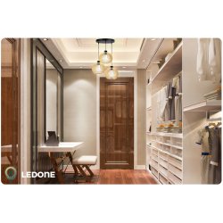 LAMPA WISZĄCA SUFITOWA DREWNIANA ŻYRANDOL POTRÓJNA REGULOWANA 3 KLOSZE