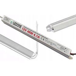 Zasilacz napięciowy 12V 48W 4A ultra slim montażowy do taśm LED cienki