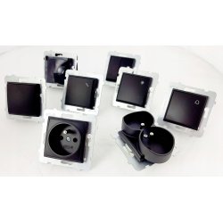 WŁĄCZNIK pojedynczy ŁĄCZN z RAMKĄ OSPEL ARIA 1kpl.