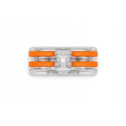 2x Szybkozłączka Elektryczna Przelotowa 2-torowa 4mm ZŁĄCZKA zacisk prosta