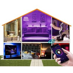 Sterownik LED RGB WiFi TUYA Android iOS + Pilot IR