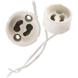 Zestaw 5szt oprawy Gniazdo przyłączeniowe oprawka ceramiczna GU10