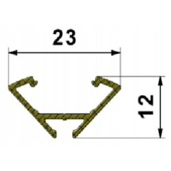 PROFIL ALUMINIOWY NAROŻNY typ C BIAŁY do taśm LED 3m