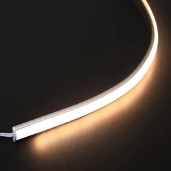 Profil ELASTYCZNY giętki do taśm LED COB na łuki okręgi aluminiowy + KLOSZ