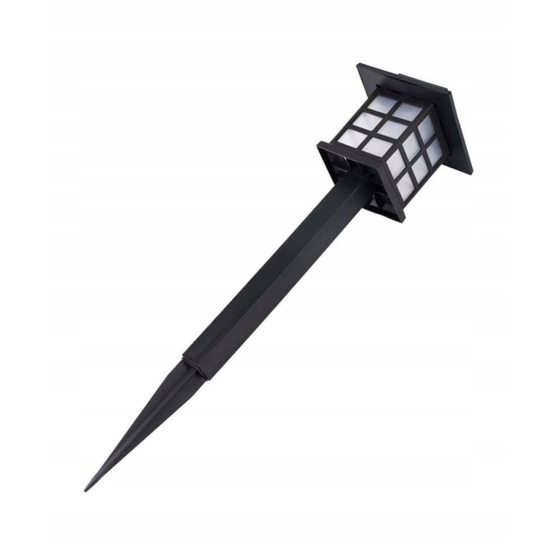 Lampka ogrodowa SOLARNA Latarenka mała lampa RETRO wbijana barwa ZIMNA