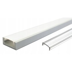 Profil LED SZARY 2m do taśm LED 8 10 mm + KLOSZ