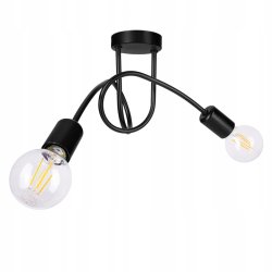 SUFITOWA LAMPA WISZĄCA PLAFON LOFT EDISON 2 x E27