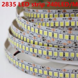 MEGA mocna Taśma 240 diod/m LED 12V smd2835 IP20 barwa ciepła 1mb