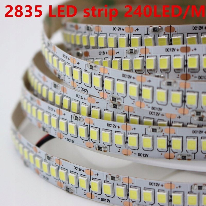 MEGA mocna Taśma 240 diod/m LED 12V smd2835 IP20 barwa ciepła 1mb