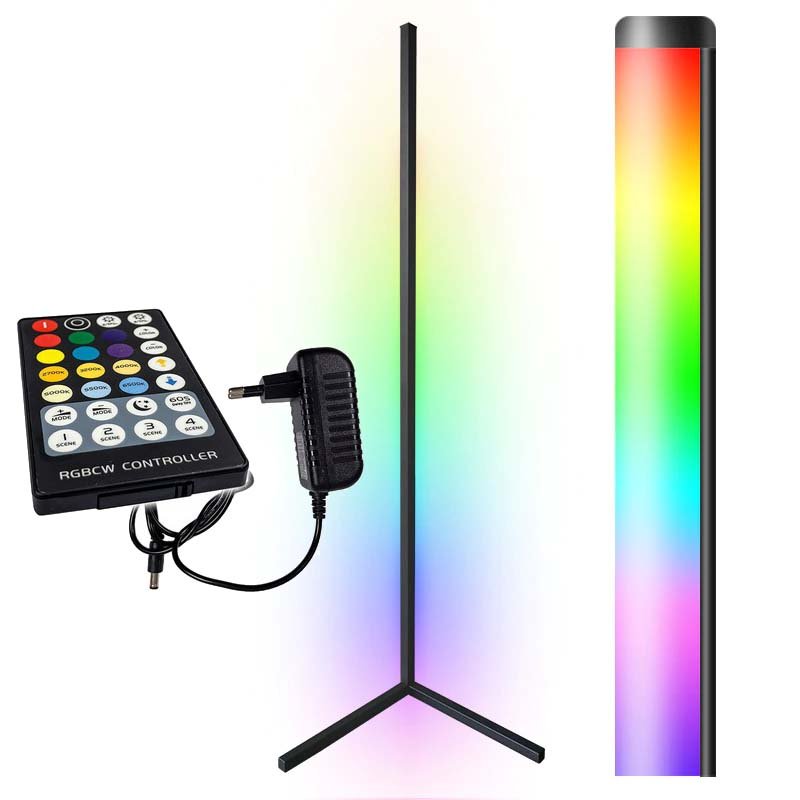 Lampa stojąca narożna podłogowa LED RGB+CCT Pilot