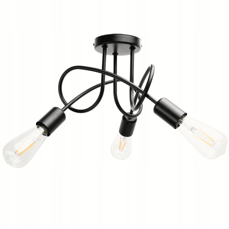 LAMPA SUFITOWA WISZĄCA DO SUFITU POKOJU PLAFON LOFT MODERN EDISON ŻYRANDOL