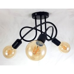 LAMPA SUFITOWA WISZĄCA DO SUFITU POKOJU PLAFON LOFT MODERN EDISON ŻYRANDOL
