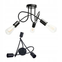 LAMPA SUFITOWA WISZĄCA DO SUFITU POKOJU PLAFON LOFT MODERN EDISON ŻYRANDOL