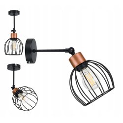 LAMPA WISZĄCA plafon żyrandol sufitowa LOFT KULA 1