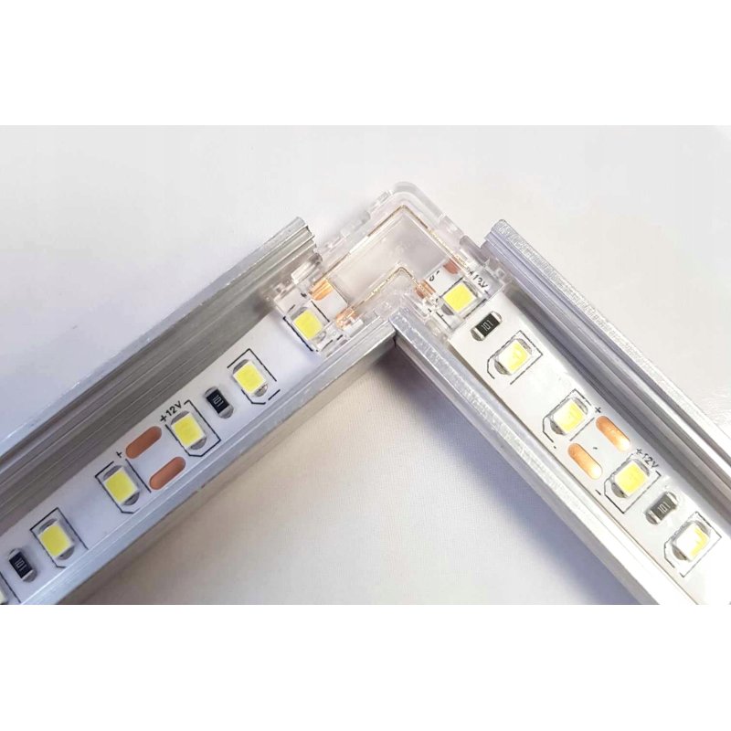 Złączka do taśm LED COB IP20 8mm łącznik narożny