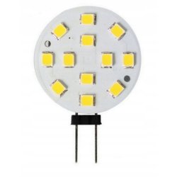 Żarówka LED G4 12V DC SMD 3W płaska/talerz ciepła