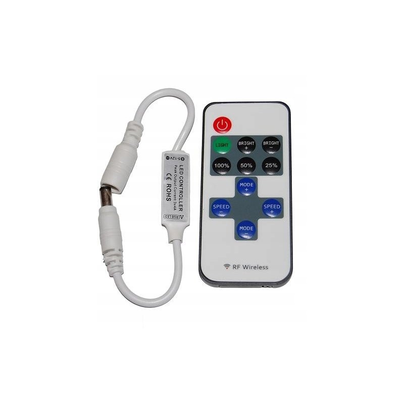 ŚCIEMNIACZ MINI RF 12V 72W + PILOT do taśma LED