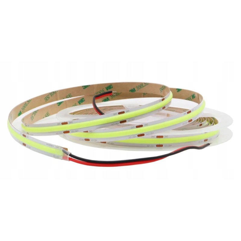TAŚMA LED COB ip20 12V 320diod/m 12w/m neon kolor ZIELONY 1m linia światła