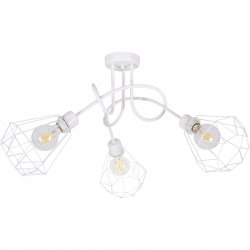 Lampa SUFITOWA żyrandol WISZĄCA LOFT drut BRYLANT