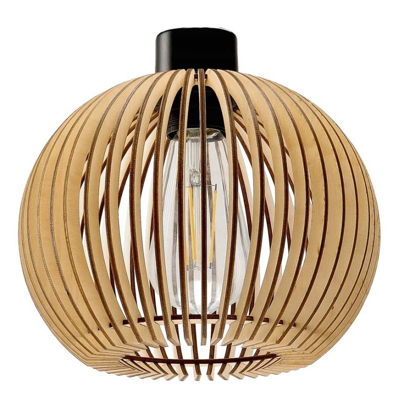LAMPA KINKIET na E27 ścienny ruch loft KULA Drewno