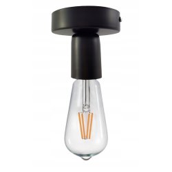 LAMPA sufitowa plafon czarny Loft na E27 Edison