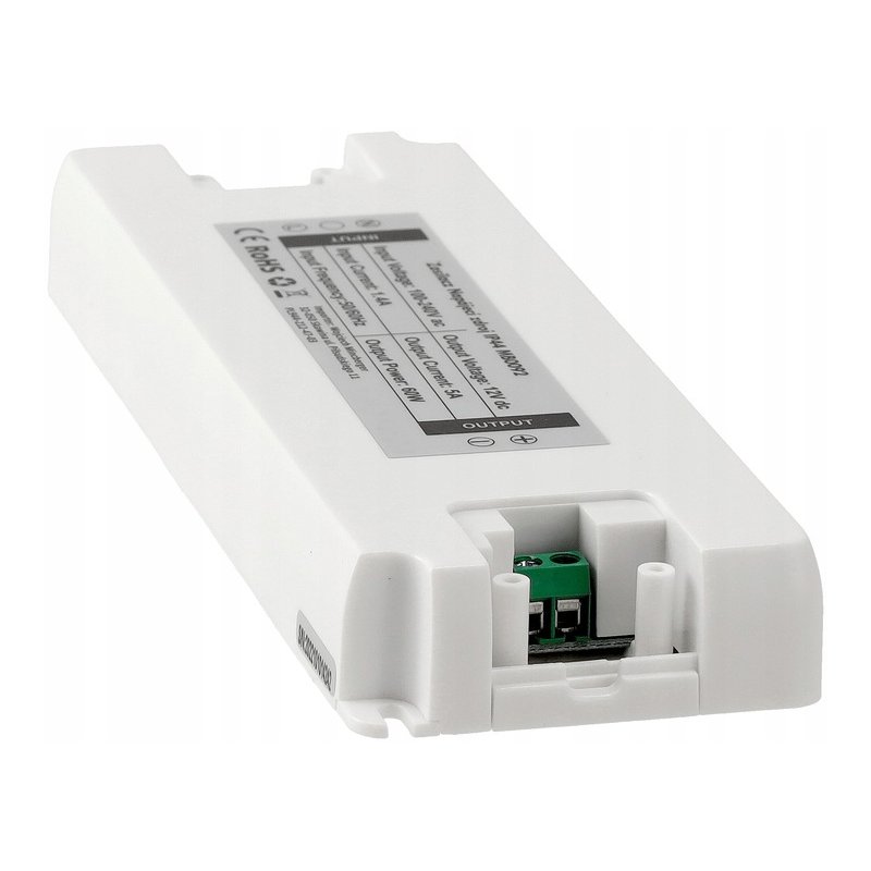 Zasilacz meblowy slim 12V 5A 60W IP44 do taśm led