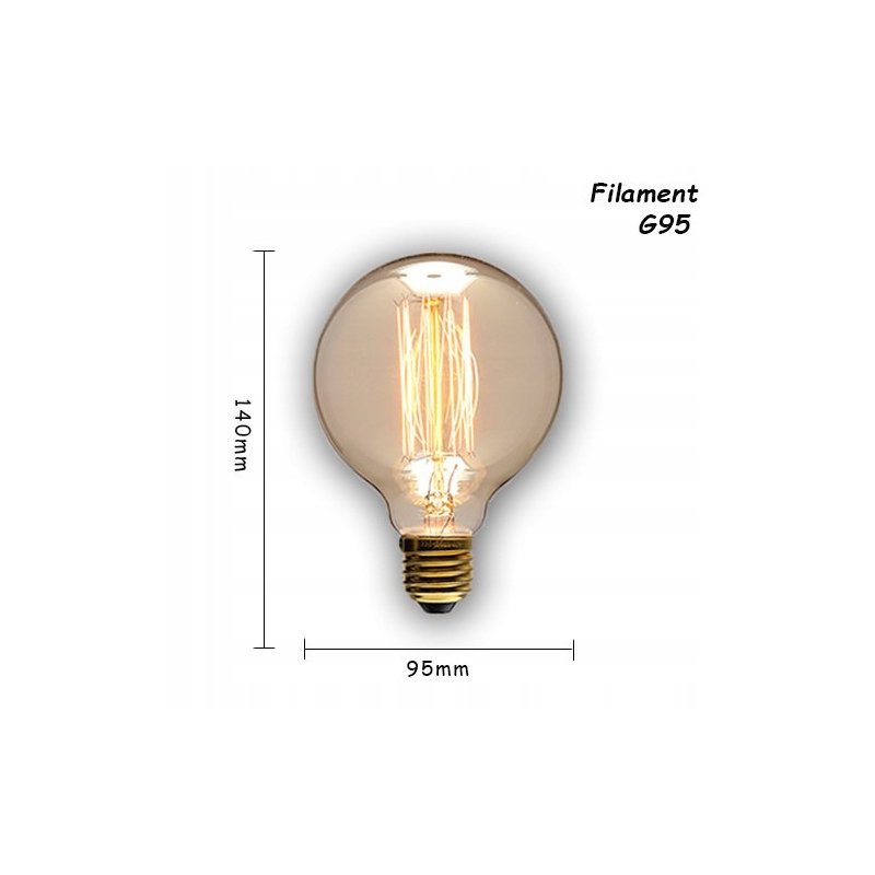 Żarówka E27 LED FILAMENT 8W CIEPŁA VINTAGE G95