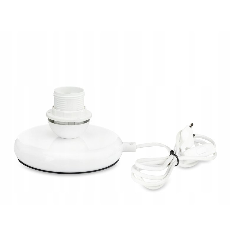 Lampka nocna PODSTAWA Lampa stołowa biała led E27