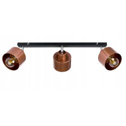 Lampa plafon ruch sufit żyrandol loft metal miedź
