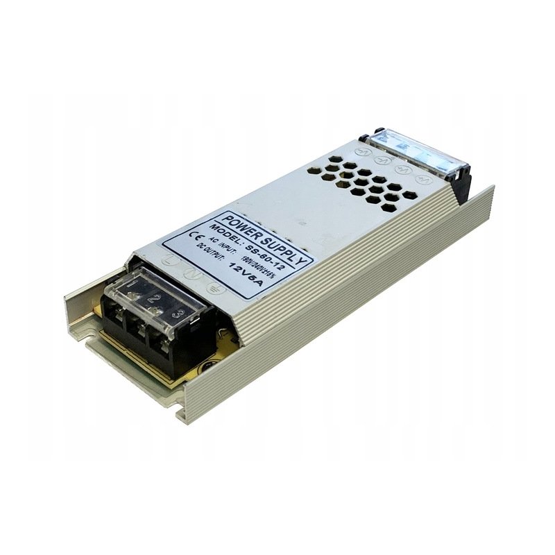 Zasilacz płaski 12V 5A 60W IP20 super slim do led