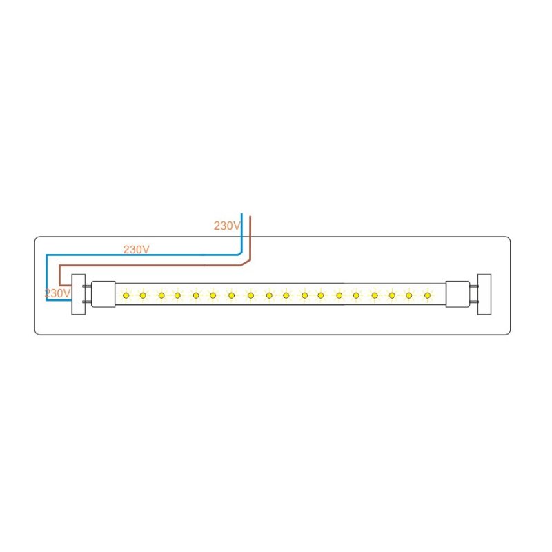 Świetlówka tuba LED T8 9W 60cm barwa biała zimna