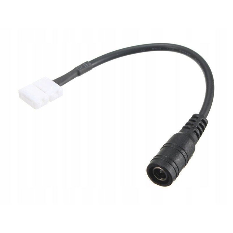 Złączka do taśmy LED 8mm na kablu do zasilacza DC