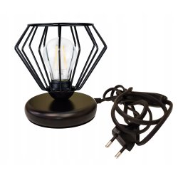 Lampka nocna Lampa stołowa loft na led E27 Drut